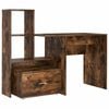 vidaXL Bord R&oslash;get eg Konstrueret tr&aelig; 131,5 x 50 x 106,5 cm