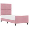 vidaXL Box spring seng med hovedg&aelig;rde Lyser&oslash;d 80 x 200 cm Fl&oslash;jl