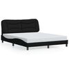 vidaXL sengeramme uden madras Hvar 160x200 cm stof sort