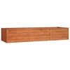 vidaXL h&oslash;jbed 240x80x45 cm cortenst&aring;l rustfarvet