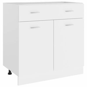 vidaXL skuffebundskab "Lyon" hvid 80x46x81,5 cm konstrueret tr&aelig;