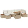 vidaXL Havesofa S&aelig;t 8 stk. Beige polyrattan