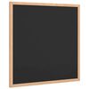vidaXL kridttavle med ramme af massivt fyrretr&aelig; 40x40 cm sort
