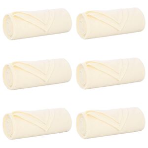 vidaXL Kastet&aelig;pper 6 stk. Cremefarvet 200 x 150 cm 2.61 kg Fleece