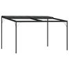 vidaXL pavillon med tag 4x3x2,5 m aluminium og st&aring;l antracitgr&aring;