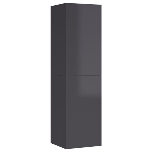 vidaXL tv-bord 30,5x30x110 cm konstrueret tr&aelig; gr&aring; h&oslash;jglans