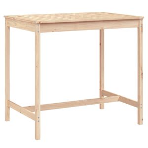 vidaXL havebord 121x82,5x110 cm massivt fyrretr&aelig;