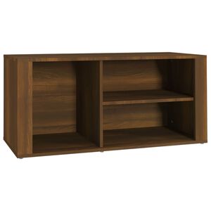 vidaXL skoskab 100x35x45 cm konstrueret tr&aelig; brun egetr&aelig;