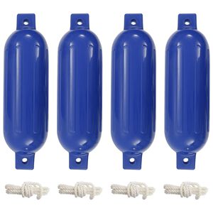 vidaXL b&aring;dfendere til b&aring;d 4 stk. &Oslash; 14x50 cm PVC bl&aring;