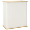vidaXL Messebord Lys brun og hvid 80 x 40 x 93 cm