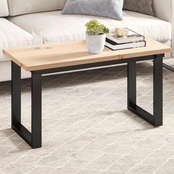 vidaXL bordplade 90x40x2,5 cm rektangul&aelig;r massivt fyrretr&aelig;