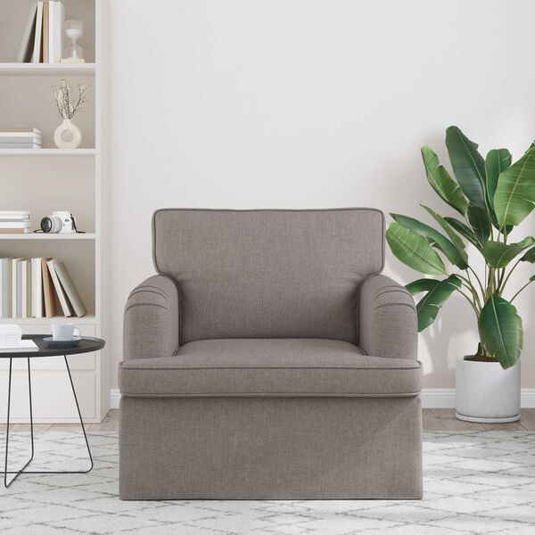 vidaXL Sofa Gr&aring;brun 84 x 80 x 85 cm Stof