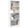 vidaXL bogreol 60x24x143 cm konstrueret tr&aelig; hvid