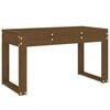 vidaXL haveb&aelig;nk 80x38x45 cm massivt fyrretr&aelig; gyldenbrun