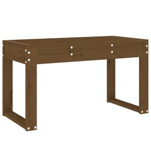 vidaXL haveb&aelig;nk 80x38x45 cm massivt fyrretr&aelig; gyldenbrun