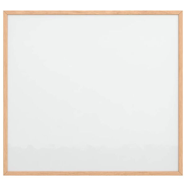 vidaXL magnetisk whiteboardtavle med ramme i massivt fyrretr&aelig; 60x55 cm