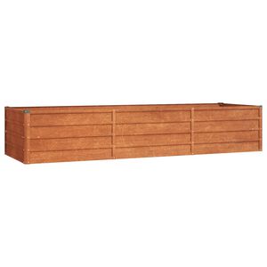 vidaXL h&oslash;jbed 240x80x45 cm cortenst&aring;l rustfarvet