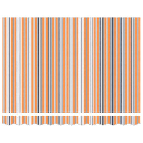 vidaXL Utr&aelig;kkelig Markise Bl&aring; og Orange 350 x 250 cm