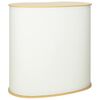 vidaXL Messebord Lys brun og hvid 90 x 48 x 93 cm