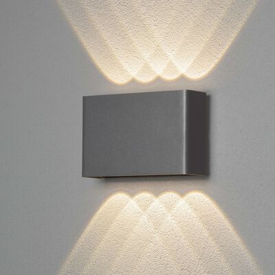KONSTSMIDE LED-væglampe Chieri 1x8W antracitgrå