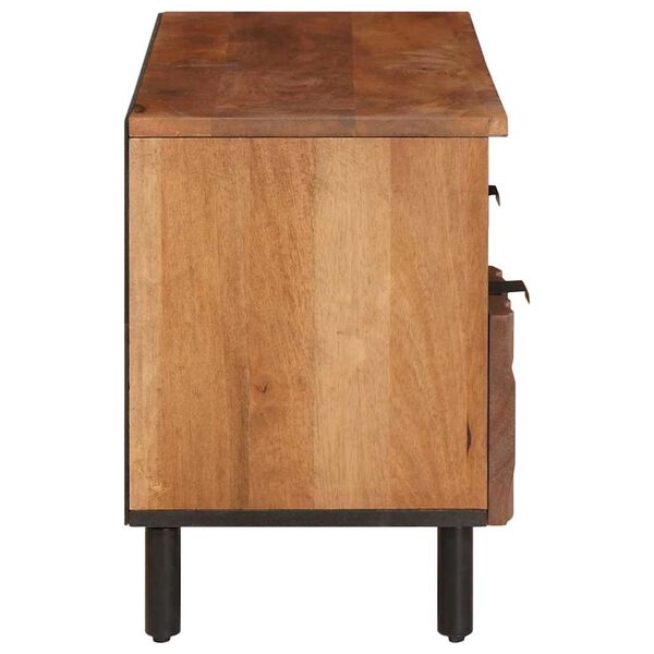 vidaXL TV-skab Acacia Brun Finish 100 x 33 x 46 cm Massivt mangotr&aelig;