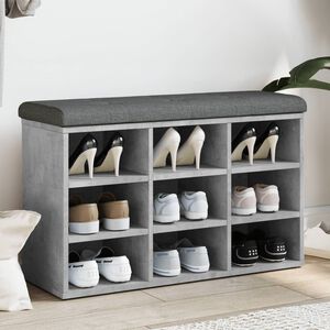 vidaXL skob&aelig;nk 82x32x50 cm konstrueret tr&aelig; betongr&aring;