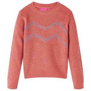 vidaXL Sweater til b&oslash;rn str. 128 strikket pink