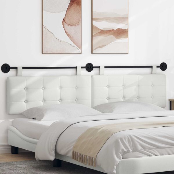 vidaXL H&aelig;ngende Hovedgavl V&aelig;gmonteret Faux l&aelig;der