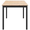 vidaXL Spisebord Naturfarvet 180 x 90 x 75 cm Massiv fyrretr&aelig;