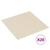 vidaXL selvklæbende gulvbrædder 20 stk. 1,86 m² PVC beige