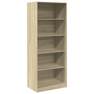 vidaXL kl&aelig;deskab 80x50x200 cm konstrueret tr&aelig; sonoma-eg
