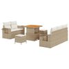 vidaXL Havesofa S&aelig;t 8 stk. Beige polyrattan