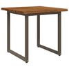 vidaXL Dining table med live edge 80 x 80 x 75 cm Massivt Akacietr&aelig;