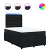 vidaXL kontinentalseng med madras 120x190 cm velour sort