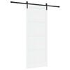 vidaXL Skyded&oslash;r 93 x 232 cm Konstrueret tr&aelig; Hvid og sort