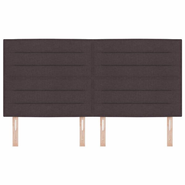 vidaXL Hovedg&aelig;rde med hovedg&aelig;rde M&oslash;rk Brun 180 cm Faux l&aelig;der