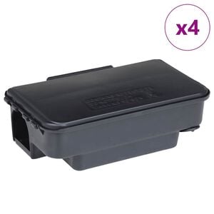 vidaXL musef&aelig;lder 4 stk. 22x12,5x7,5 cm sort
