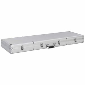 vidaXL v&aring;benkasse 118 x 38 x 12 cm aluminium s&oslash;lvfarvet