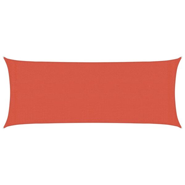 vidaXL solsejl 2x4,5 m 160 g/m&sup2; HDPE terrakotta