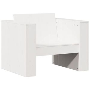 vidaXL sofastol til haven 70x60x62 cm massivt fyrretr&aelig; hvid