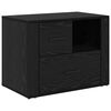 vidaXL Natskab Sort eg 35 x 60 x 50 cm Konstrueret tr&aelig;