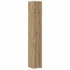 vidaXL Opbevaringsskab med hylder Artisan-eg 30 x 42,5 x 225 cm