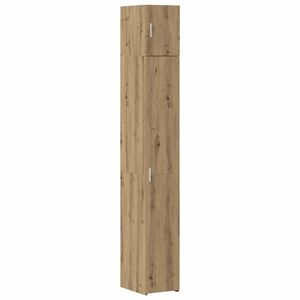 vidaXL Opbevaringsskab med hylder Artisan-eg 30 x 42,5 x 225 cm
