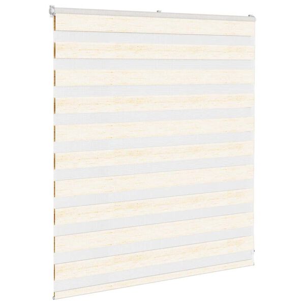 vidaXL zebragardin marmorbeige 125x100 cm stofbredde 120,9cm polyester