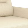 vidaXL 3-personers sofa 180 cm stof cremefarvet