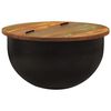 vidaXL sofabord 50x27 cm massivt genbrugstr&aelig; sort