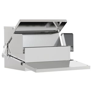 vidaXL Kylling treadle feeder S&oslash;lv 50 x 40 x 29 cm Galvaniseret st&aring;l