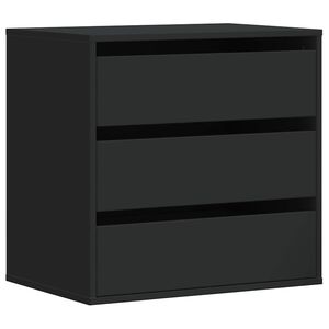 vidaXL kommode til hj&oslash;rne 60x41x58 cm konstrueret tr&aelig; sort