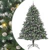 vidaXL Kunstigt juletr&aelig; Gr&oslash;n 240 cm PVC og plastik og st&aring;l