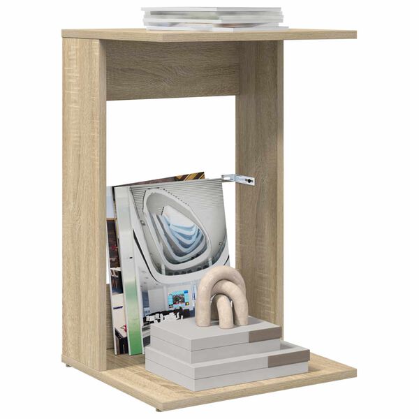 vidaXL Sidebord Sonoma eg 40 x 38 x 62,5 cm Konstrueret tr&aelig;